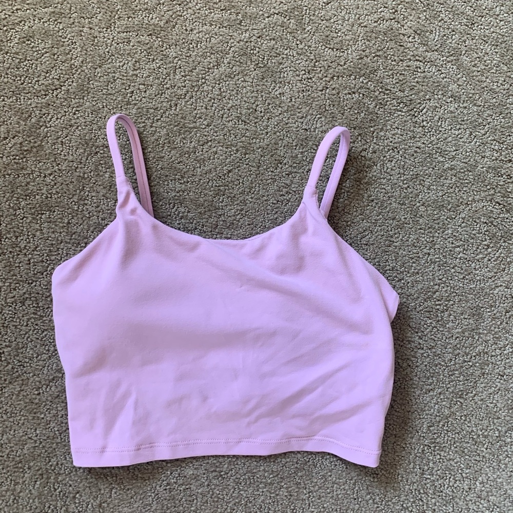 Light pink workout top